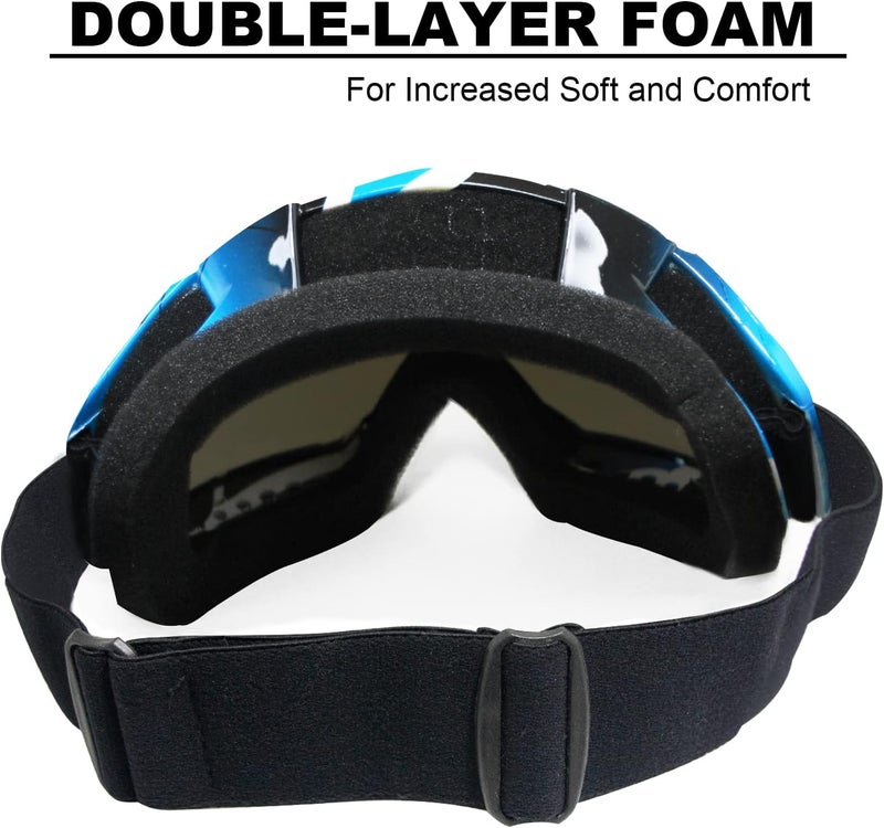 CoPvner Store Dirt Bike Goggles for Motorcycle, ATV, Motocross, Riding, Offroad - Adult, Men, Women, Youth, Kids - Image 3